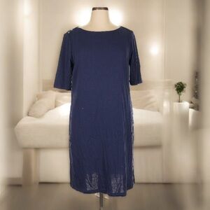 Jones New York Signature Sailor Navy Blue Dress l SIZE XL